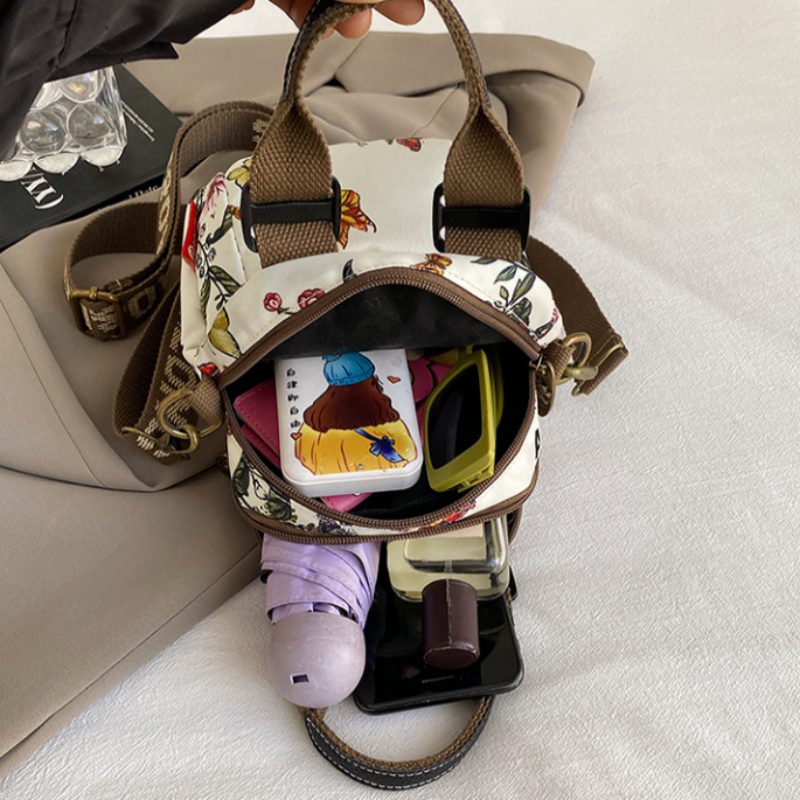 Sibella – Modische Mehrlagige Umhänge Tasche Mit Drucken