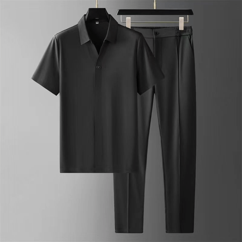 Klassisches Polo-Shirt & Hose Set für Herren -  Cecilio