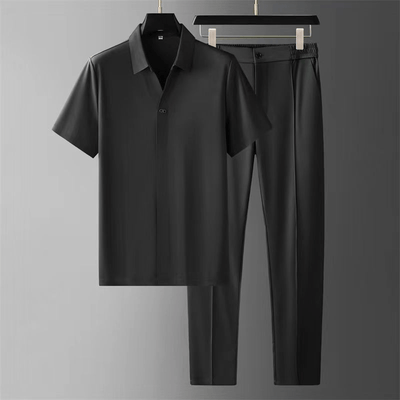 Klassisches Polo-Shirt & Hose Set für Herren -  Cecilio
