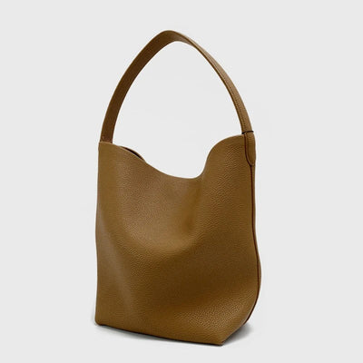 Große vegane Leder-Strandtasche – Braun, robust & stilvol